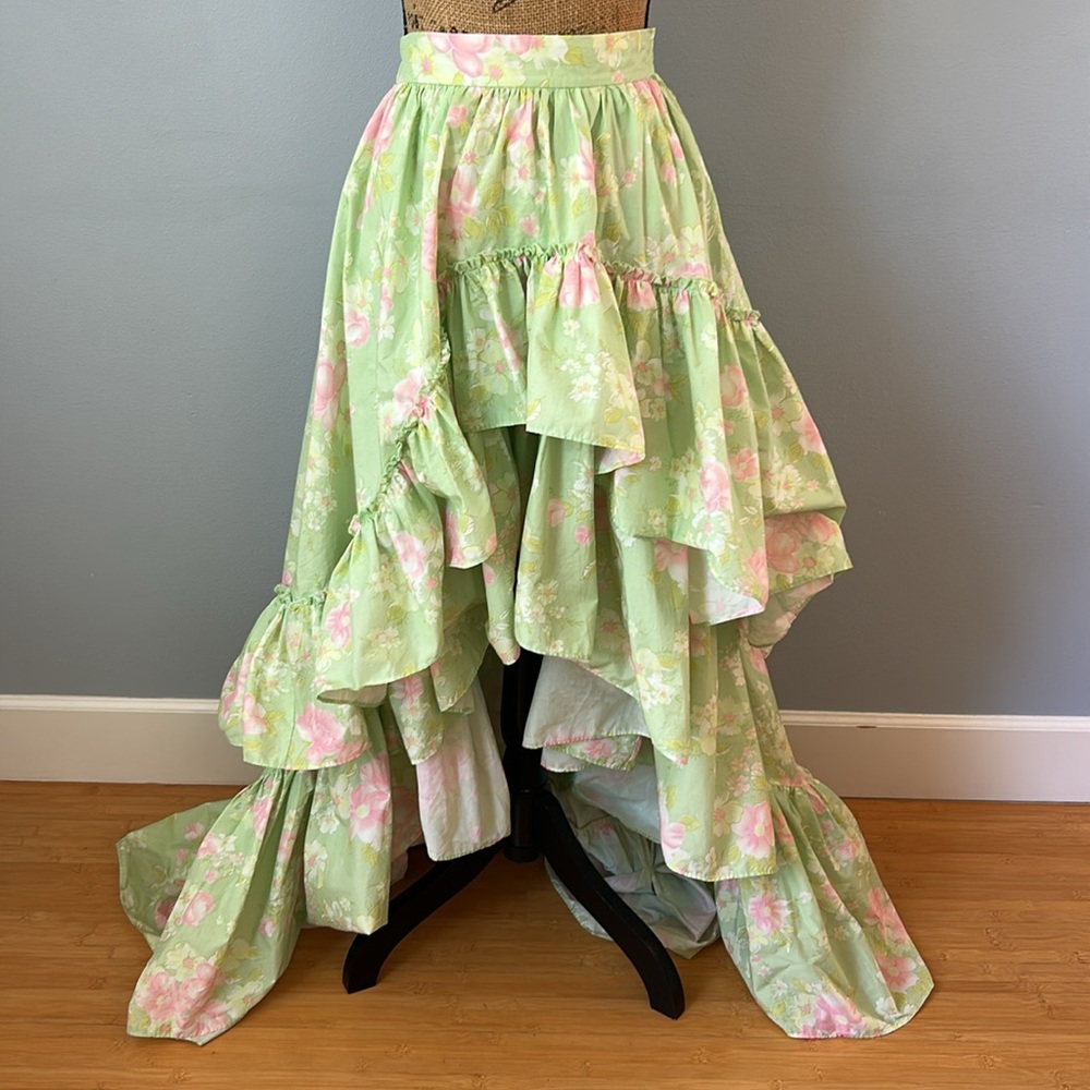 Selkie • NWT The Peony High-Low Tiered Skirt Acid Trip Size Small